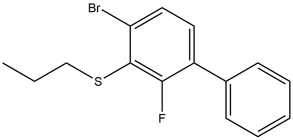 (4-bromo-2-fluoro-[1,1'-biphenyl]-3-yl)(propyl)sulfane Structure