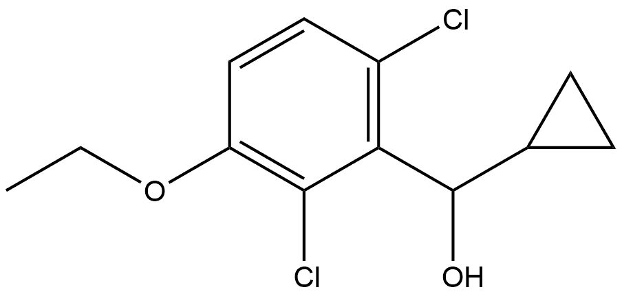 cyclopropyl(2,6-dichloro-3-ethoxyphenyl)methanol Structure