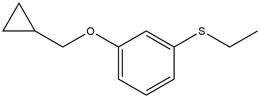 (3-(cyclopropylmethoxy)phenyl)(ethyl)sulfane Structure