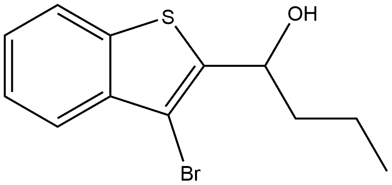 1-(3-bromobenzo[b]thiophen-2-yl)butan-1-ol Structure