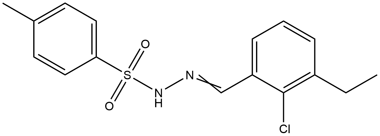 N'-(2-chloro-3-ethylbenzylidene)-4-methylbenzenesulfonohydrazide Structure