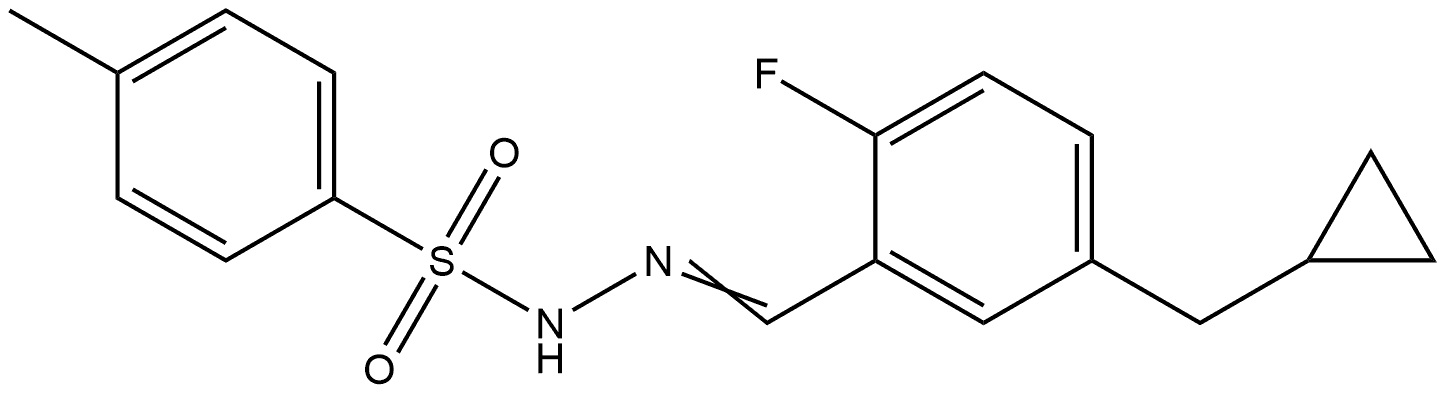 N'-(5-(cyclopropylmethyl)-2-fluorobenzylidene)-4-methylbenzenesulfonohydrazide Structure