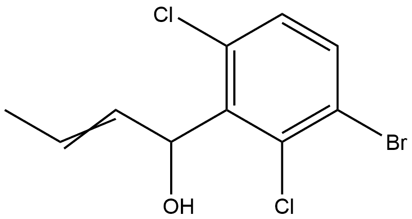 (E)-1-(3-bromo-2,6-dichlorophenyl)but-2-en-1-ol Structure