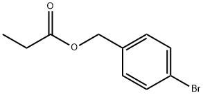 Benzenemethanol, 4-bromo-, 1-propanoate Structure