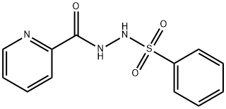 2-Pyridinecarboxylic acid, 2-(phenylsulfonyl)hydrazide 구조식 이미지