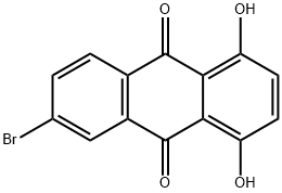 9,10-Anthracenedione, 6-bromo-1,4-dihydroxy- 구조식 이미지