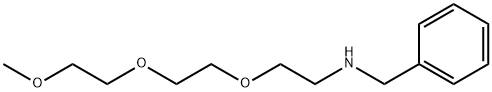 Benzenemethanamine, N-[2-[2-(2-methoxyethoxy)ethoxy]ethyl]- Structure