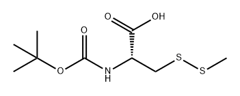 L-Alanine, N-[(1,1-dimethylethoxy)carbonyl]-3-(methyldithio)- Structure