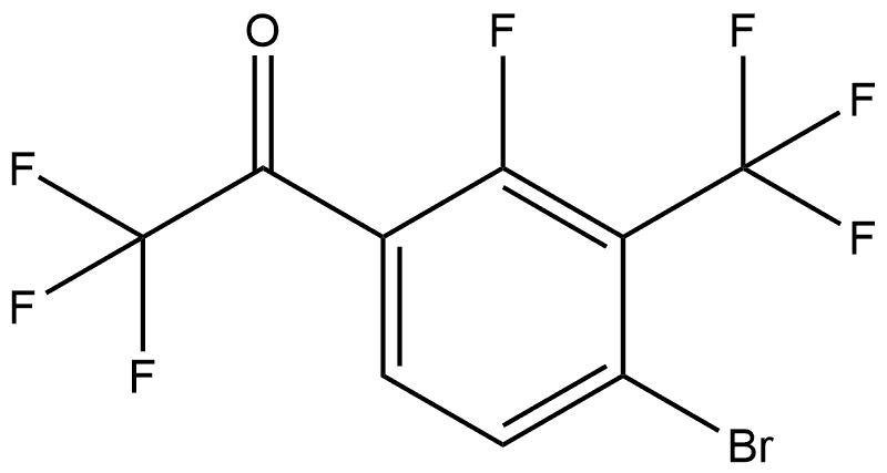 1-(4-bromo-2-fluoro-3-(trifluoromethyl)phenyl)-2,2,2-trifluoroethanone Structure