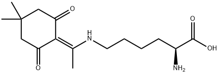 L-Lysine, N6-[1-(4,4-dimethyl-2,6-dioxocyclohexylidene)ethyl]- Structure