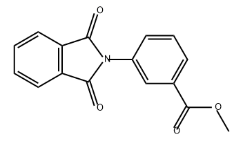 Benzoic acid, 3-(1,3-dihydro-1,3-dioxo-2H-isoindol-2-yl)-, methyl ester 구조식 이미지