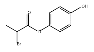 Propanamide, 2-bromo-N-(4-hydroxyphenyl)- Structure