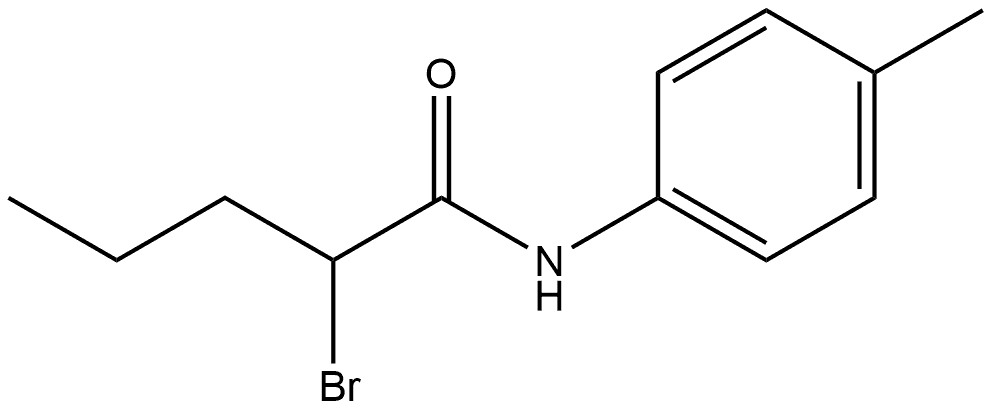 2-Bromo-N-(4-methylphenyl)pentanamide Structure