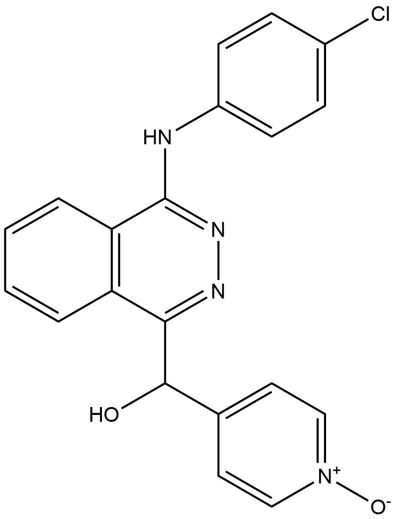 1-Phthalazinemethanol, 4-[(4-chlorophenyl)amino]-α-(1-oxido-4-pyridinyl)- Structure