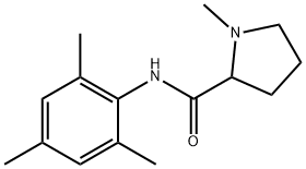 2-Pyrrolidinecarboxamide, 1-methyl-N-(2,4,6-trimethylphenyl)- Structure