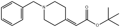 Acetic acid, [1-(phenylmethyl)-4-piperidinylidene]-, 1,1-dimethylethyl ester (9CI) Structure