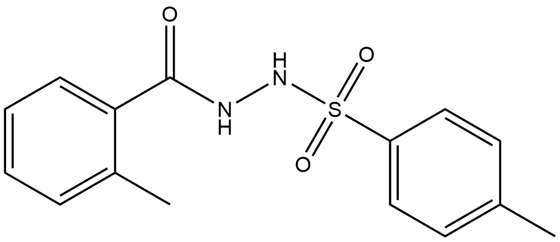 2-Methylbenzoic acid 2-[(4-methylphenyl)sulfonyl]hydrazide Structure