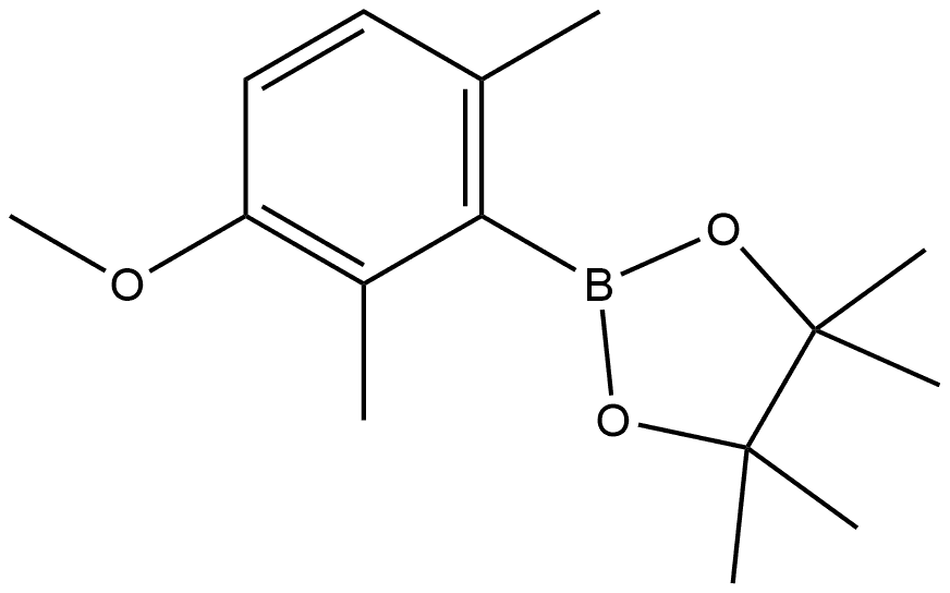 2-(3-methoxy-2,6-dimethylphenyl)-4,4,5,5-tetramethyl-1,3,2-dioxaborolane Structure