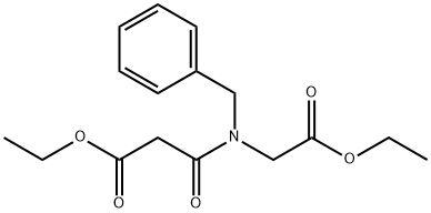 Propanoic acid, 3-[(2-ethoxy-2-oxoethyl)(phenylmethyl)amino]-3-oxo-, ethyl ester Structure