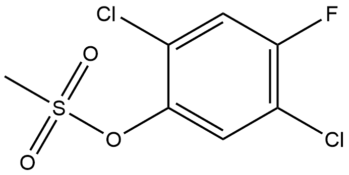 Phenol, 2,5-dichloro-4-fluoro-, 1-methanesulfonate Structure