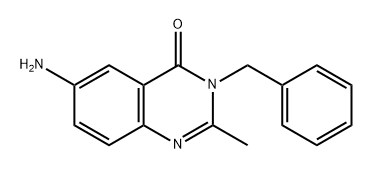 4(3H)-Quinazolinone, 6-amino-2-methyl-3-(phenylmethyl)- Structure