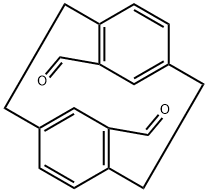 Tricyclo[8.2.2.24,7]hexadeca-4,6,10,12,13,15-hexaene-5,11-dicarboxaldehyde Structure