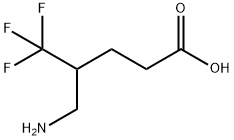 Pentanoic acid, 4-(aminomethyl)-5,5,5-trifluoro- Structure