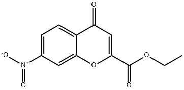 Ethyl 7-nitro-4-oxo-4H-chromene-2-carboxylate 구조식 이미지