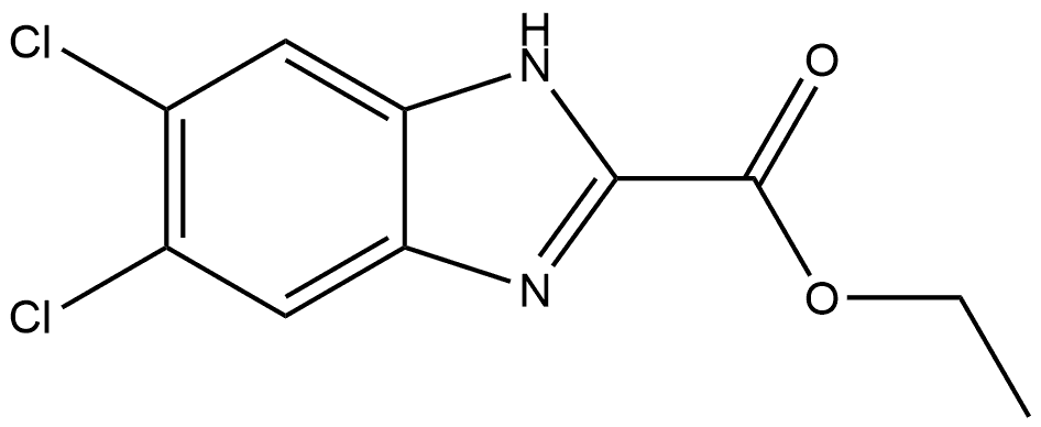 Ethyl 5,6-Dichlorobenzimidazole-2-carboxylate Structure