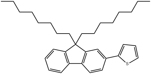 Thiophene, 2-(9,9-dioctyl-9H-fluoren-2-yl)- 구조식 이미지