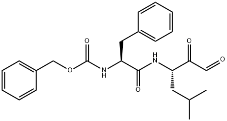 Carbamic acid, [(1S)-2-[[(1S)-3-methyl-1-(oxoacetyl)butyl]amino]-2-oxo-1-(phenylmethyl)ethyl]-, phenylmethyl ester (9CI) Structure