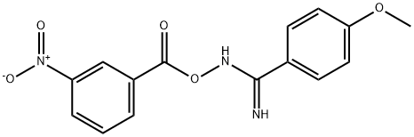 Benzenecarboximidamide, 4-methoxy-N-[(3-nitrobenzoyl)oxy]- 구조식 이미지