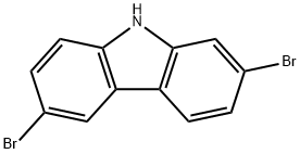 9H-Carbazole, 2,6-dibromo- Structure