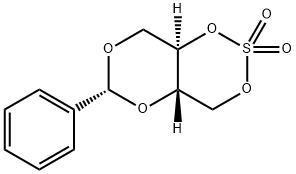 4H,8H-[1,3]Dioxino[5,4-d]-1,3,2-dioxathiin, dihydro-6-phenyl-, 2,2-dioxide, (4aS,6R,8aR)- 구조식 이미지