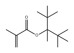 2-Propenoic acid, 2-methyl-, 1-(1,1-dimethylethyl)-1,2,2-trimethylpropyl ester Structure