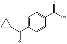 4-cyclopropanecarbonylbenzoic acid Structure