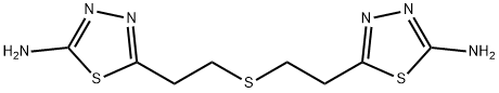 1,3,4-Thiadiazol-2-amine, 5,5'-(thiodi-2,1-ethanediyl)bis- (9CI) Structure