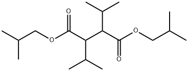 Butanedioic acid, 2,3-bis(1-methylethyl)-, 1,4-bis(2-methylpropyl) ester Structure