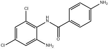 4-amino-N-(2-amino-4,6-dichlorophenyl)benzamide 구조식 이미지