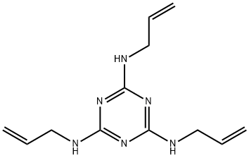 1,3,5-Triazine-2,4,6-triamine, N2,N4,N6-tri-2-propen-1-yl- Structure