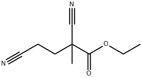 Butanoic acid, 2,4-dicyano-2-methyl-, ethyl ester 구조식 이미지
