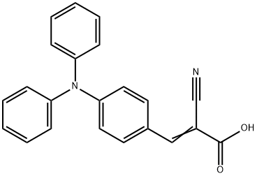 2-Propenoic acid, 2-cyano-3-[4-(diphenylamino)phenyl]- Structure
