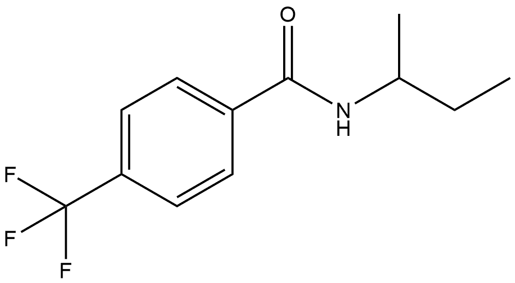 N-(1-Methylpropyl)-4-(trifluoromethyl)benzamide Structure
