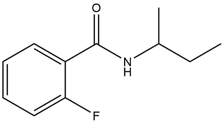 2-Fluoro-N-(1-methylpropyl)benzamide Structure