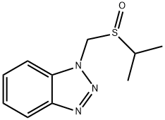 1-[(Propane-2-sulfinyl)methyl]-1H-1,2,3-benzotriazole 구조식 이미지