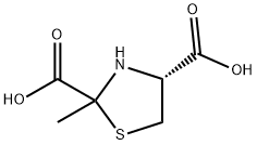 (4R)-2-methyl-1,3-thiazolidine-2,4-dicarboxylic acid Structure