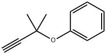 Benzene, [(1,1-dimethyl-2-propyn-1-yl)oxy]- Structure