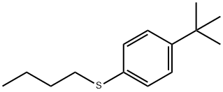 Benzene, 1-(butylthio)-4-(1,1-dimethylethyl)- Structure