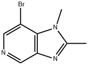 7-Bromo-1,2-dimethylimidazo[4,5-c]pyridine 구조식 이미지