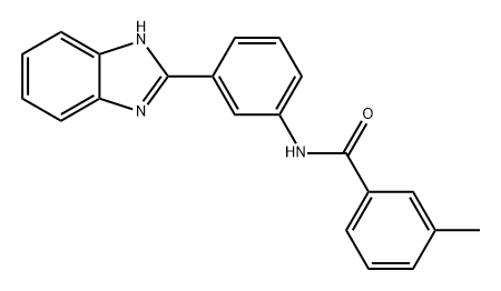 Benzamide, N-[3-(1H-benzimidazol-2-yl)phenyl]-3-methyl- Structure